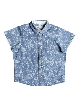 quiksilver, Bloom Field Diver - Chemise à manches courtes, INDIGO PYRAMID (bnd6) Bloom Field Diver - Short Sleeve Shirt EQKWT03105