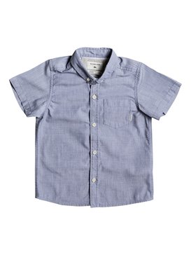 quiksilver, Boy's 2-7 Everyday Wilsden Short Sleeve Shirt, DARK DENIM (brq0) EVERYDAY WILSDEN SS BOY EQKWT03121