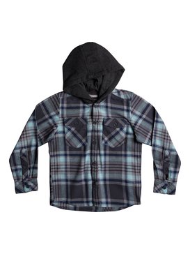 quiksilver, Boy's 2-7 Tang Hooded Long Sleeve Shirt, BLUE LIGHT HOODED (bek1) HOODED TANG BOY EQKWT03127