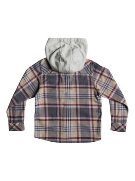 quiksilver, Boy's 2-7 Tang Hooded Long Sleeve Shirt, CURDS AND WHEY HOODED (tzj1) HOODED TANG BOY EQKWT03127