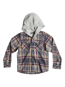 quiksilver, Boy's 2-7 Tang Hooded Long Sleeve Shirt, CURDS AND WHEY HOODED (tzj1) HOODED TANG BOY EQKWT03127