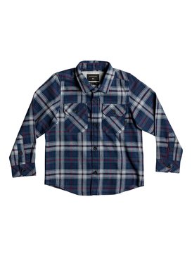 quiksilver, Niños 2-7 Camisa de Manga Larga Fitzspeere, ESTATE BLUE SHD LUMBER (bsw1) FITZSPEERE BOY EQKWT03135