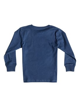 quiksilver, Carbon Brun'S Dog - Camiseta de Manga Larga, DARK DENIM (brq0) Carbon Brun'S Dog - Long Sleeve T-Shirt EQKZT03072