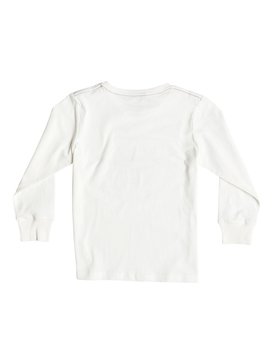 quiksilver, Carbon Brun'S Dog - Camiseta de Manga Larga, SNOW WHITE (wbk0) Carbon Brun'S Dog - Long Sleeve T-Shirt EQKZT03072