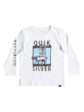 quiksilver, Classic Never Lost - Long Sleeve T-shirt, WHITE (wbb0) Classic Never Lost - Long Sleeve T-shirt EQKZT03085