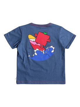 quiksilver, Mr Strong Classic - Camiseta de manga corta de tacto supersuave, DARK DENIM (brq0) Mr Strong Classic - Super-Soft Short Sleeve T-Shirt EQKZT03119
