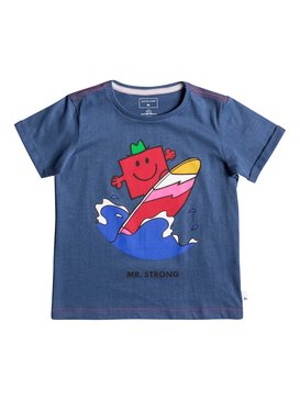 quiksilver, Mr Strong Classic - Camiseta de manga corta de tacto supersuave, DARK DENIM (brq0) Mr Strong Classic - Super-Soft Short Sleeve T-Shirt EQKZT03119