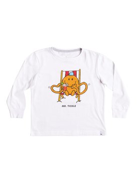 quiksilver, Mr Tickle - T-Shirt à manches longues ultra-doux, WHITE (wbb0) Mr Tickle - Super-Soft Long Sleeve T-Shirt EQKZT03120