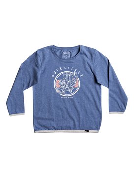quiksilver, Classic Official Deal - T-Shirt à manches longues, TURKISH SEA HEATHER (bqsh) LS CLASSIC TEE BOY OFFICIAL DE EQKZT03126