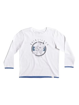 quiksilver, Classic Official Deal - T-Shirt à manches longues, WHITE (wbb0) LS CLASSIC TEE BOY OFFICIAL DE EQKZT03126