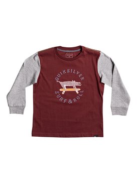 quiksilver, Carbon Pro Magnet - Top de manga larga de tacto supersuave, POMEGRANATE (rzg0) Carbon Pro Magnet - Super-Soft Long Sleeve T-Shirt EQKZT03130