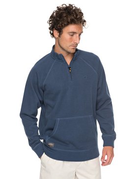quiksilver, Waterman Great Wave - Sweatshirt mit Reißverschluss kragen, DARK DENIM (brq0) Waterman Great Wave - 1/2 Zip Sweatshirt EQMFT03018