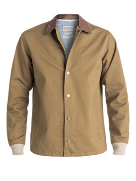 quiksilver, Waterman Liquid Water - Chaqueta estilo entrenador impermeable, LEAD GRAY (tmt0) Waterman Liquid Water - Water-Repellent Coach Jacket EQMJK03001