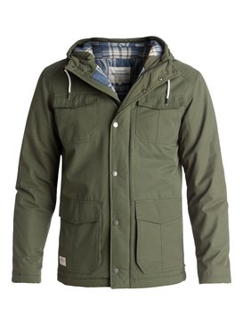 quiksilver, Waterman Weather - Manteau imperméable à capuche, BEETLE (gqm0) Waterman Weather - Waterproof Hooded Jacket EQMJK03005