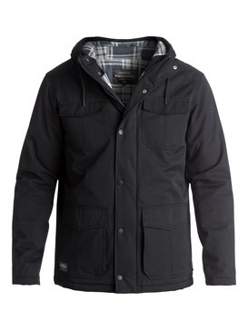 quiksilver, Waterman Weather - Giacca impermeabile con cappuccio, BLACK (kvj0) Waterman Weather - Waterproof Hooded Jacket EQMJK03005