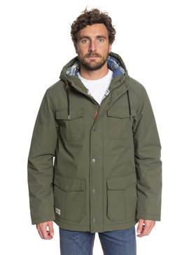 quiksilver, Waterman Weather - Manteau imperméable à capuche, BEETLE (gqm0) Waterman Weather - Waterproof Hooded Jacket EQMJK03005