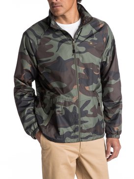 quiksilver, Waterman Shell Shock Water-Repellent Windbreaker, BEETLE CAMOFLAGE (gqm6) SHELL SHOCK 3 EQMJK03007