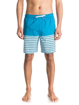 quiksilver, Waterman Breezy Stripe 18" - Short de bain, FRENCH BLUE (bnm0) Waterman Breezy Stripe 18" - Swim Shorts EQMJV03005