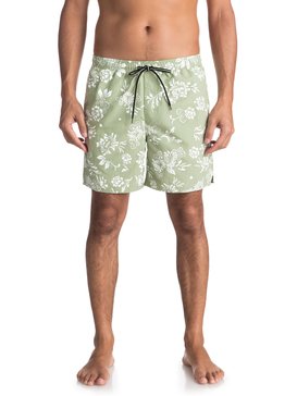 quiksilver, Waterman Om Floral Volley Boardshorts, RESEDA (gfy0) Waterman Om Floral 17" - Swim Shorts EQMJV03027
