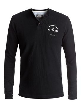 quiksilver, Waterman Thermal Creeks - Thermo-Langarm-Henley T-Shirt, BLACK (kvj0) Waterman Thermal Creeks - Thermal Long Sleeve Henley T-Shirt EQMKT03011