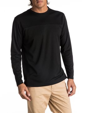 quiksilver, Waterman Ocean Tracks Technical Long Sleeve Top, BLACK (kvj0) OCEAN TRACKS EQMKT03022
