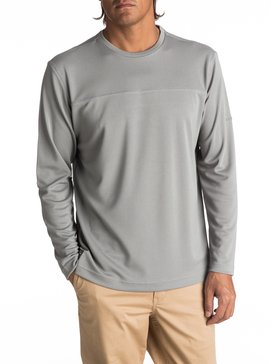 quiksilver, Waterman Ocean Tracks Technical Long Sleeve Top, GREY (slr0) OCEAN TRACKS EQMKT03022