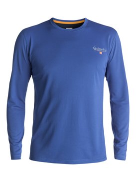 quiksilver, Waterman Gut Check - Lycra à manches longues anti-UV anti-UV, OLYMPIAN BLUE (bqz0) Waterman Gut Check - Long Sleeve UPF 40 Rash Vest EQMWR03019