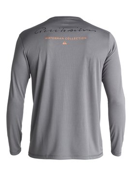quiksilver, Waterman Gut Check - Lycra à manches longues anti-UV anti-UV, QUIET SHADE (kze0) Waterman Gut Check - Long Sleeve UPF 40 Rash Vest EQMWR03019
