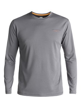quiksilver, Waterman Gut Check - Lycra à manches longues anti-UV anti-UV, QUIET SHADE (kze0) Waterman Gut Check - Long Sleeve UPF 40 Rash Vest EQMWR03019