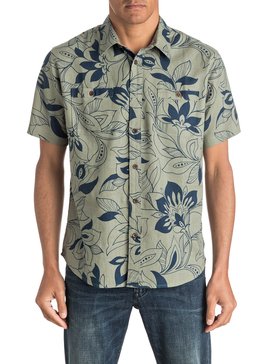 quiksilver, Waterman Abundance - Chemise à manches courtes, SHADOW (gjk0) Waterman Abundance - Short Sleeve Shirt EQMWT03009