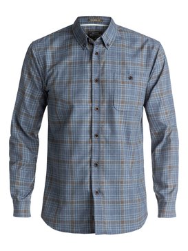 quiksilver, Waterman Cortez Straight - Chemise à manches longues, ESTATE BLUE CORTEZ STRAIGHT (bsw1) Waterman Cortez Straight - Long Sleeve Shirt EQMWT03038