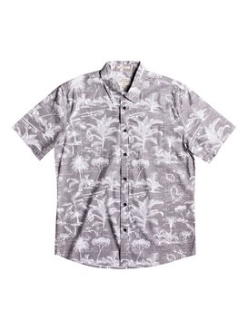 quiksilver, Waterman Palmitoto Short Sleeve Shirt, GREY PALMITOTO (slr6) PALMITOTO EQMWT03054
