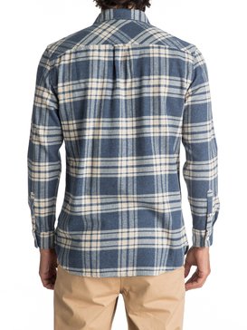 quiksilver, Waterman Moon Tides Flannel - Long Sleeve Shirt, ESTATE BLUE MOON TIDES (bsw1) Waterman Moon Tides Flannel - Long Sleeve Shirt EQMWT03075