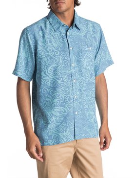 quiksilver, Waterman Tribal Dance 2 Short Sleeve Shirt, STILLWATER TRIBAL DANCE (bhw6) TRIBAL DANCE 2 EQMWT03089