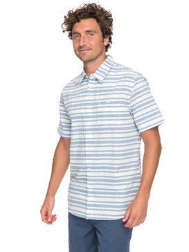 quiksilver, Waterman Flying First - Camisa de Manga Corta, DEEP WATER FLYING FIRST (bpd3) Waterman Flying First - Short Sleeve Shirt EQMWT03115