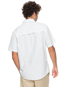 quiksilver, Waterman Wake Plaid 2 - Chemise technique manches courtes, SNOW WHITE WAKE PLAID (wbk1) WAKE PLAID 2 EQMWT03123