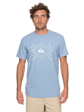 quiksilver, Waterman Sandhill Peaks Performance - T Shirt col rond, BLUE SHADOW HEATHERED (bkqh) SANDHILL PEAKS PERFORMANCE EQMZT03067