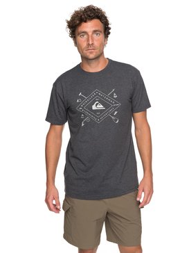 quiksilver, Waterman Sandhill Peaks Performance - T Shirt col rond, CHARCOAL HEATHER (ktah) SANDHILL PEAKS PERFORMANCE EQMZT03067