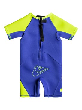 quiksilver, 1.5mm Syncro Back Zip - Traje de Surf de Primavera con Manga Corta, HV ROYAL (prm0) 1.5 SYNCRO TODDLER BZ SS SP FL EQTW503001