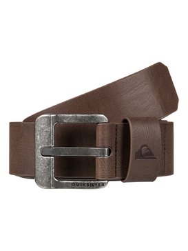 quiksilver, Men's Main Street Fake Leather Belt, DEMITASSE (ctk0) Main Street - Fake Leather Belt EQYAA03558