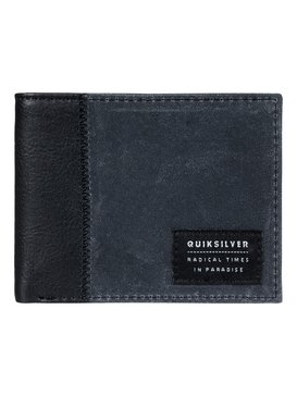 quiksilver, Men's Freshness Plus Tri-Fold Wallet, OLDY BLACK (kvaw) FRESHNESS PLUS EQYAA03605