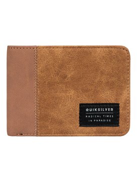 quiksilver, Men's Slim Vintage Plus Bi-Fold Wallet, RUBBER (cpp0) SLIM VINTAGE PLUS EQYAA03653