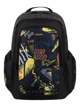 quiksilver, Schoolie 25L - Sac à dos moyen, BLACK THUNDERBOLTS (kvj7) SCHOOLIE EQYBP03418