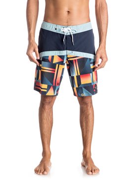 quiksilver, Check Crypt Vee 19" - Boardshort, NAVY BLAZER (byj6) Check Crypt Vee 19" - Board Shorts EQYBS03576