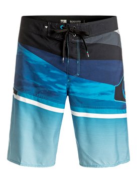 quiksilver, Slash Logo Vee 20" - Boardshort, ESTATE BLUE (bsw6) Slash Logo Vee 20" - Board Shorts EQYBS03582