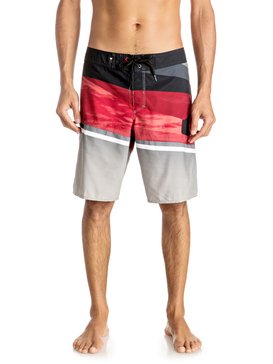 quiksilver, Slash Logo Vee 20" - Boardshort, BLACK (kvj6) Slash Logo Vee 20" - Board Shorts EQYBS03582