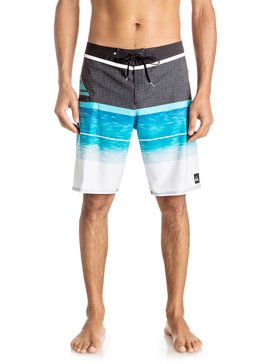 quiksilver, Slab Logo Vee 20" - Board Shorts, BLUE DANUBE (bms6) Slab Logo Vee 20" - Board Shorts EQYBS03585