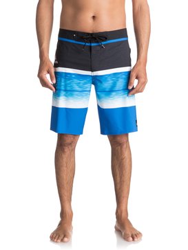 quiksilver, Slab Logo Vee 20" Boardshorts, ELECTRIC BLUE (bpb6) Slab Logo Vee 20" - Board Shorts EQYBS03585