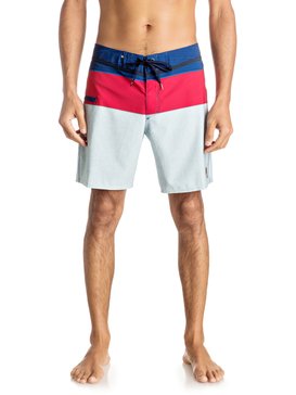 quiksilver, Everyday Blocked Vee 17" - Boardshort, ESTATE BLUE (bsw6) Everyday Blocked Vee 17" - Board Shorts EQYBS03607