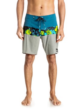 quiksilver, Panel Blocked Vee 19" - Boardshorts, MOROCCAN BLUE (bsg6) Panel Blocked Vee 19" - Board Shorts EQYBS03632